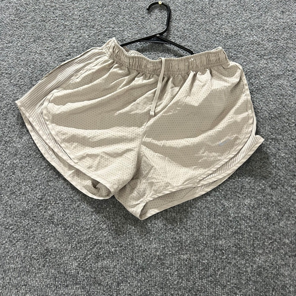 Nike Shorts Womens Size M Gray Dri-Fit Perforated Mesh Athletic Running Gym
